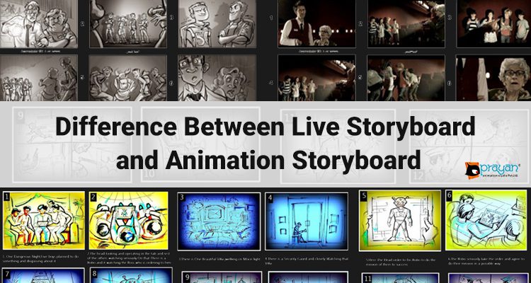 Difference between Live Action Storyboard and Animation Storyboard.