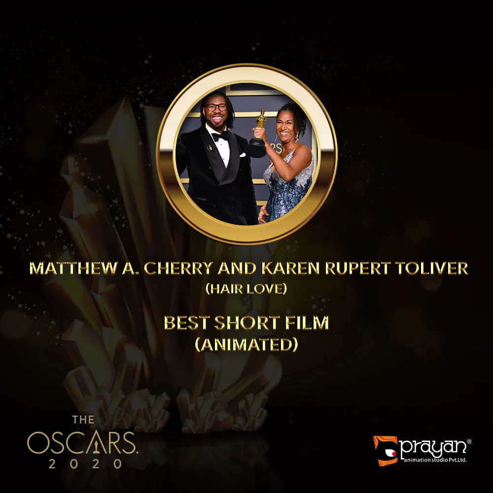 Matthew A. Cherry and Karen Rupert Toliver 92nd Academy Award