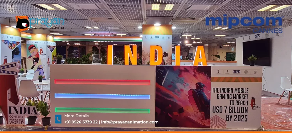 Prayan Animation Studio at Indian Pavilion attending Mipcom 2023