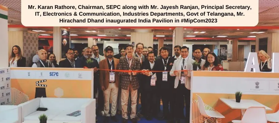 Indian Pavilion inauguration at MipCom 2023