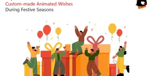 Festive holiday animated wishes