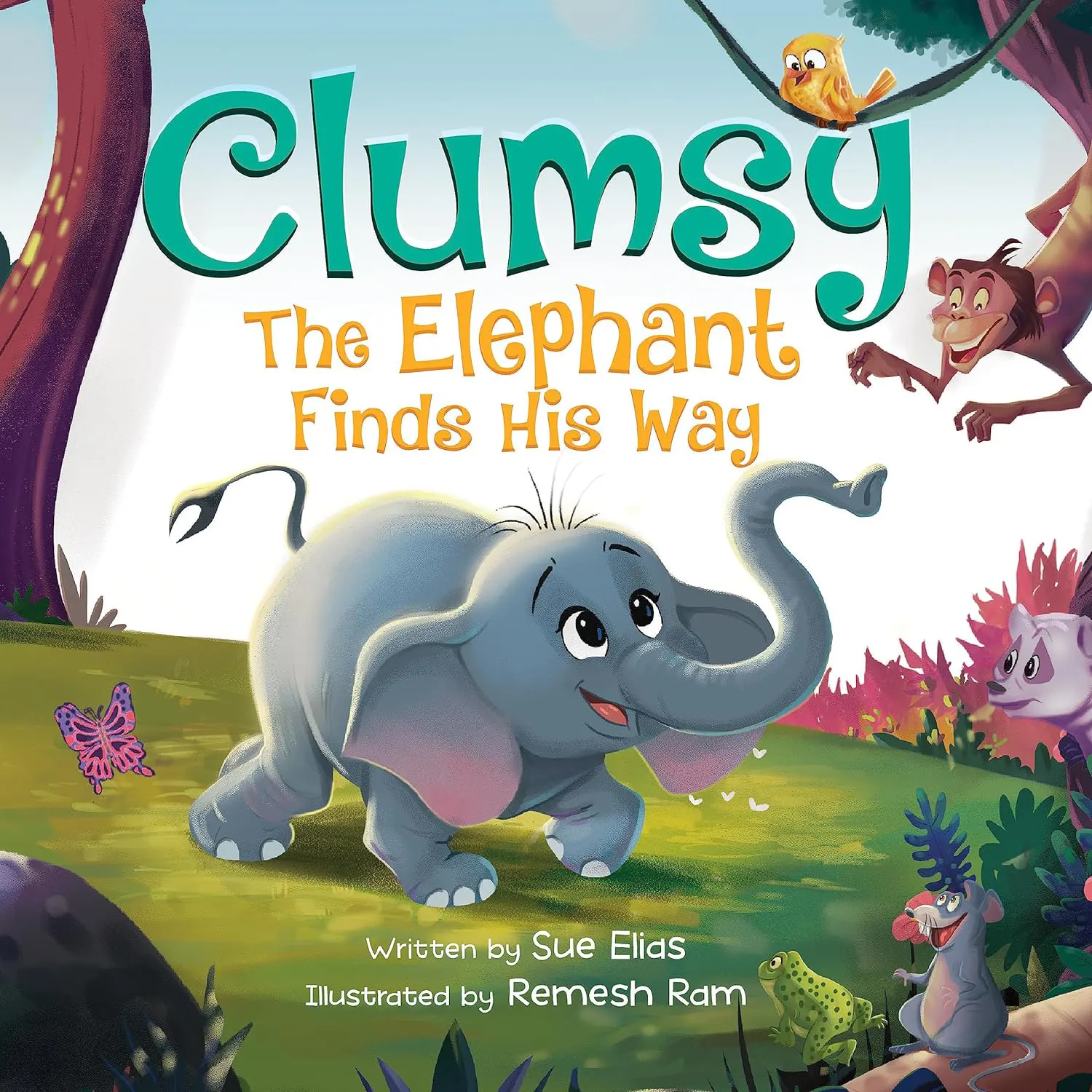 Clumsy The Elephant Finds His Way Childrens Book